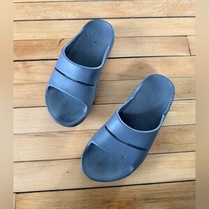 Oofos Ooahh Moroccan blue sandals